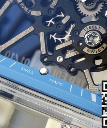 RM35-01 Blue Dial Richard Mille Transparent Strap RM Factory