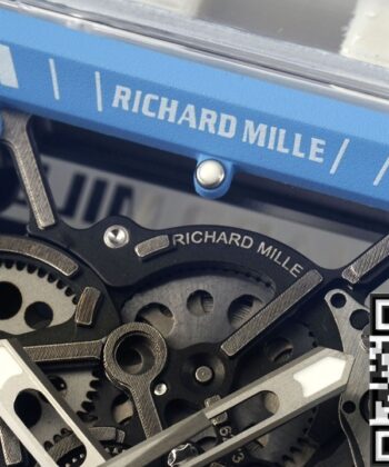 RM35-01 Watch RM Factory Richard Mille Blue Dial White Rubber