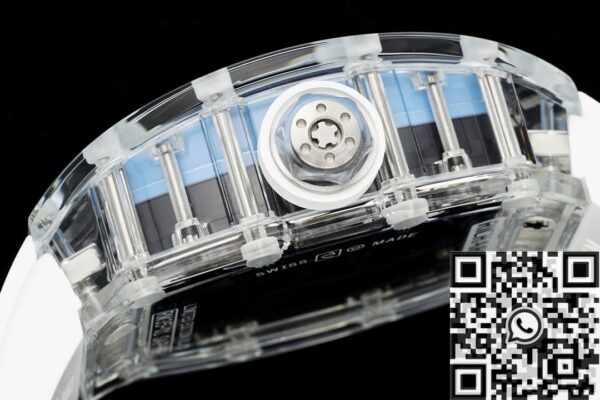 RM35-01 Watch RM Factory Richard Mille Blue Dial White Rubber