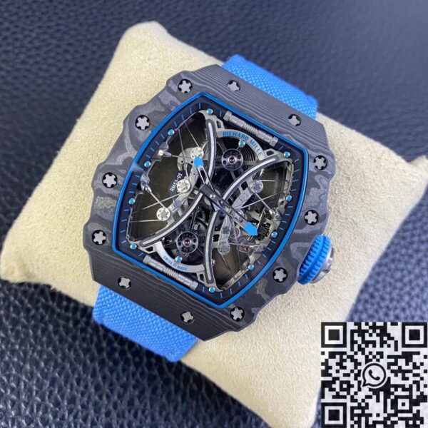 RM Factory RM53-01 Richard Mille Tourbillon Blue Nylon Strap