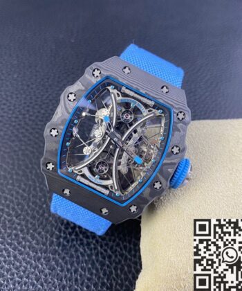 RM Factory RM53-01 Richard Mille Tourbillon Blue Nylon Strap