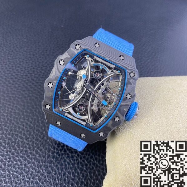 RM Factory RM53-01 Richard Mille Tourbillon Blue Nylon Strap