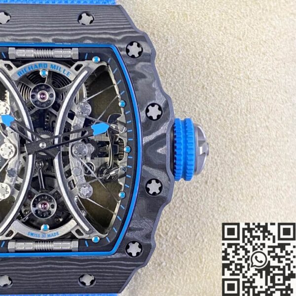 RM Factory RM53-01 Richard Mille Tourbillon Blue Nylon Strap