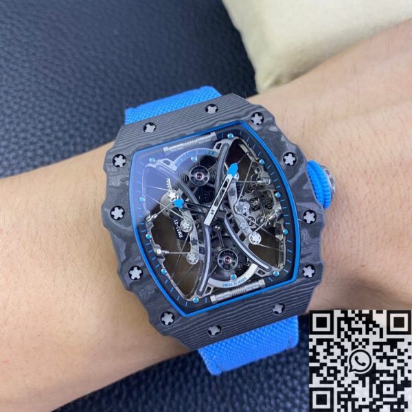 RM Factory RM53-01 Richard Mille Tourbillon Blue Nylon Strap