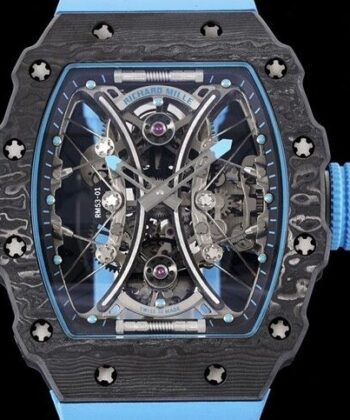RM53-01 Tourbillon Blue Rubber Richard Mille Watch RM Factory