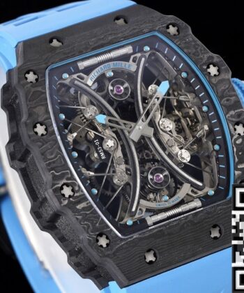 RM53-01 Tourbillon Blue Rubber Richard Mille Watch RM Factory