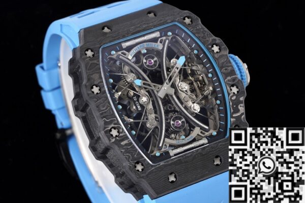 RM53-01 Tourbillon Blue Rubber Richard Mille Watch RM Factory