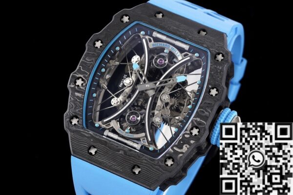 RM53-01 Tourbillon Blue Rubber Richard Mille Watch RM Factory