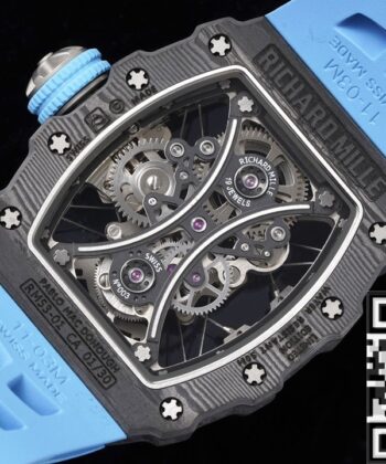 RM53-01 Tourbillon Blue Rubber Richard Mille Watch RM Factory