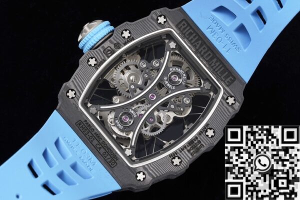 RM53-01 Tourbillon Blue Rubber Richard Mille Watch RM Factory