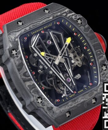 RM27-03 Red Nylon Strap Richard Mille Tourbillon RM Factory