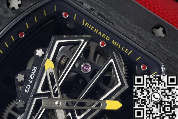 RM27-03 Red Nylon Strap Richard Mille Tourbillon RM Factory