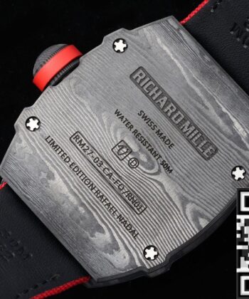 RM27-03 Red Nylon Strap Richard Mille Tourbillon RM Factory