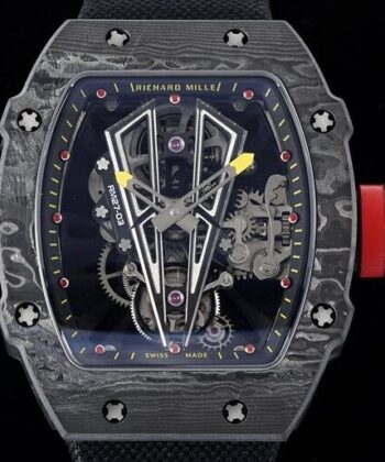 Richard Mille Fake RM27-03 Tourbillon Black Nylon Strap Watch