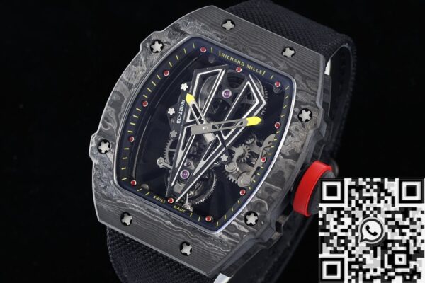 Richard Mille Fake RM27-03 Tourbillon Black Nylon Strap Watch