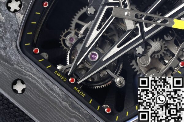 Richard Mille Fake RM27-03 Tourbillon Black Nylon Strap Watch