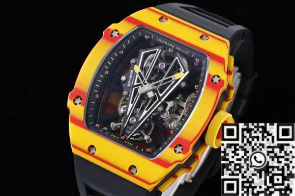 RM27-03 Black Rubber Strap Richard Mille Tourbillon RM Factory
