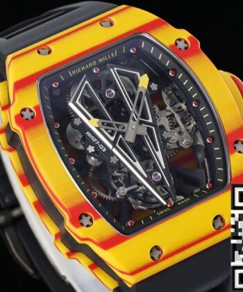 RM27-03 Black Rubber Strap Richard Mille Tourbillon RM Factory