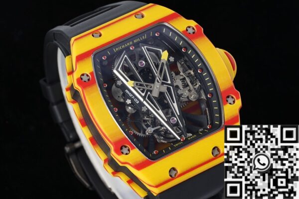 RM27-03 Black Rubber Strap Richard Mille Tourbillon RM Factory