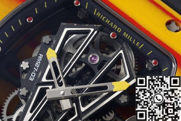 RM27-03 Black Rubber Strap Richard Mille Tourbillon RM Factory