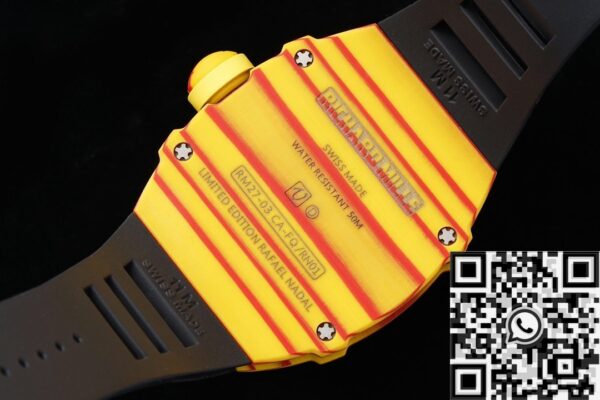 RM27-03 Black Rubber Strap Richard Mille Tourbillon RM Factory