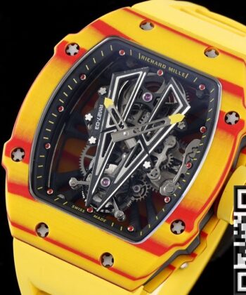 RM27-03 Yellow Rubber Strap Richard Mille Tourbillon RM Factory