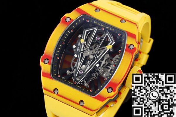 RM27-03 Yellow Rubber Strap Richard Mille Tourbillon RM Factory