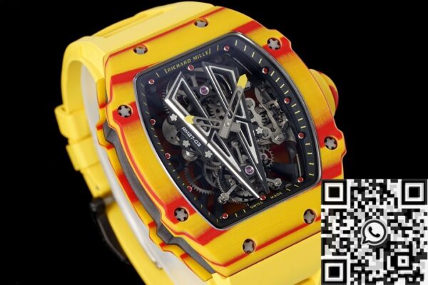 RM27-03 Yellow Rubber Strap Richard Mille Tourbillon RM Factory