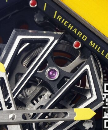 RM27-03 Yellow Rubber Strap Richard Mille Tourbillon RM Factory