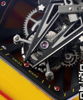 RM27-03 Yellow Rubber Strap Richard Mille Tourbillon RM Factory