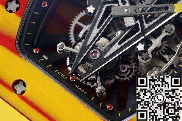 RM27-03 Yellow Rubber Strap Richard Mille Tourbillon RM Factory