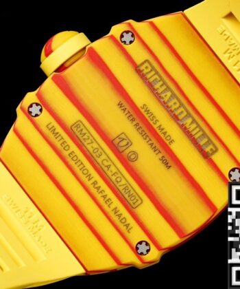 RM27-03 Yellow Rubber Strap Richard Mille Tourbillon RM Factory