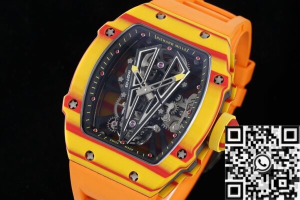 RM27-03 Orange Rubber Strap Richard Mille Tourbillon RM Factory