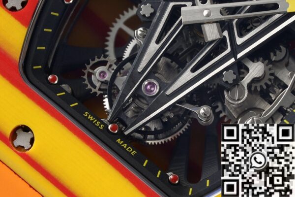 RM27-03 Orange Rubber Strap Richard Mille Tourbillon RM Factory