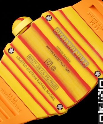 RM27-03 Orange Rubber Strap Richard Mille Tourbillon RM Factory