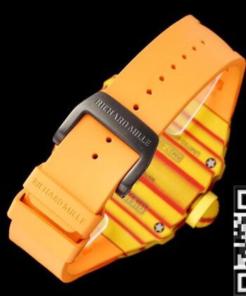 RM27-03 Orange Rubber Strap Richard Mille Tourbillon RM Factory