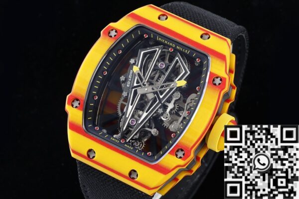 RM27-03 Black Nylon Strap Richard Mille Tourbillon RM Factory