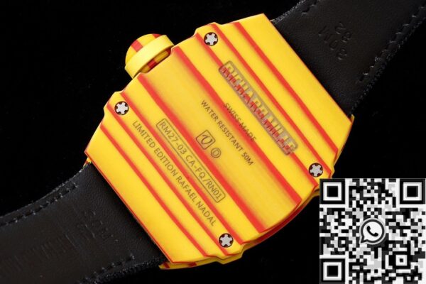 RM27-03 Black Nylon Strap Richard Mille Tourbillon RM Factory