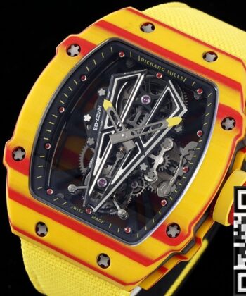 RM27-03 Yellow Nylon Strap Richard Mille Tourbillon RM Factory