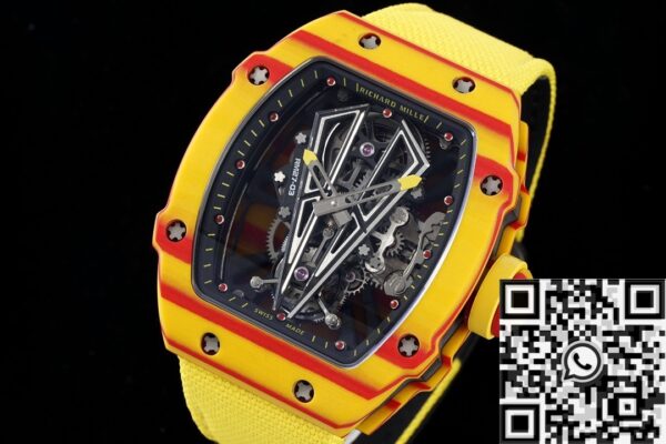 RM27-03 Yellow Nylon Strap Richard Mille Tourbillon RM Factory