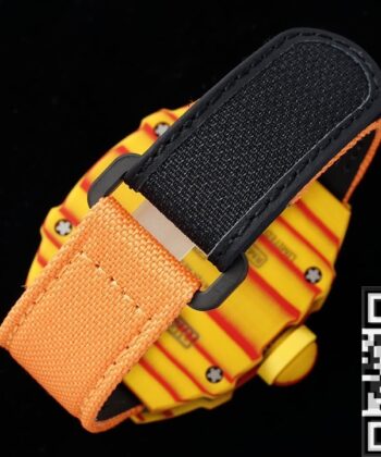 RM27-03 Orange Watch Richard Mille Tourbillon Nylon Strap Watch