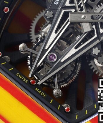 RM27-03 Orange Watch Richard Mille Tourbillon Nylon Strap Watch