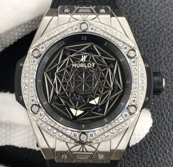 Hublot Big Bang Unico Titanium Case Diamond Set WWF Factory