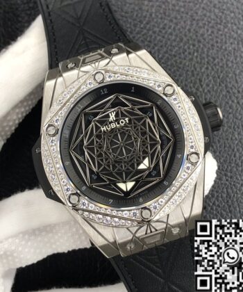 Hublot Big Bang Unico Titanium Case Diamond Set WWF Factory