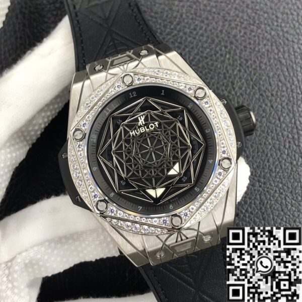Hublot Big Bang Unico Titanium Case Diamond Set WWF Factory
