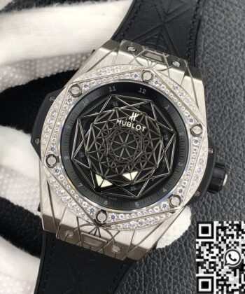 Hublot Big Bang Unico Titanium Case Diamond Set WWF Factory