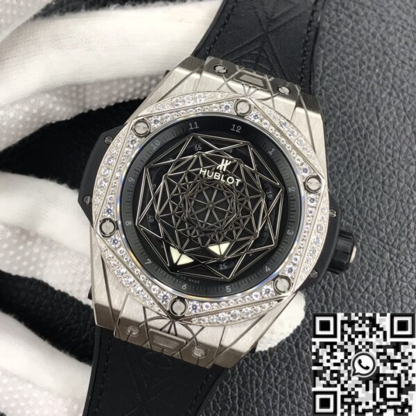 Hublot Big Bang Unico Titanium Case Diamond Set WWF Factory