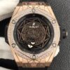 Hublot Big Bang Copy Gold Case Diamonds Watch WWF Factory
