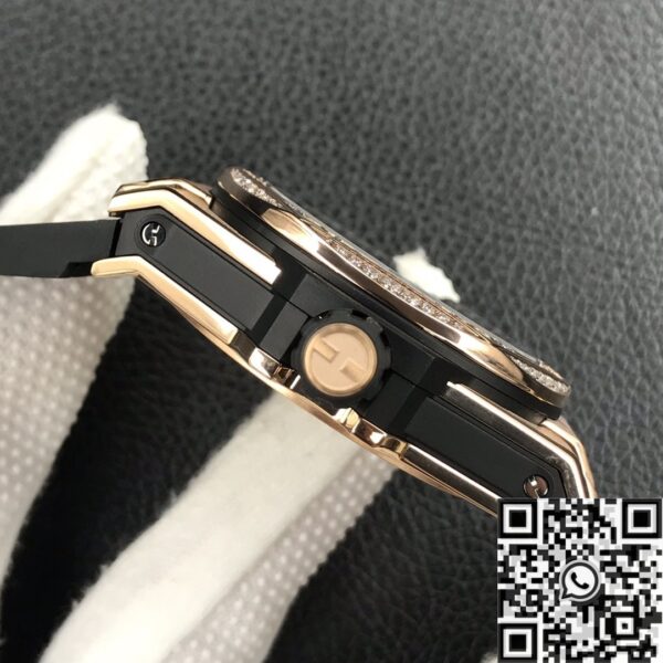 Hublot Big Bang Copy Gold Case Diamonds Watch WWF Factory