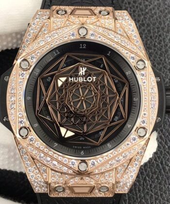 Hublot Big Bang King Gold​ Full Diamond Case WWF Factory